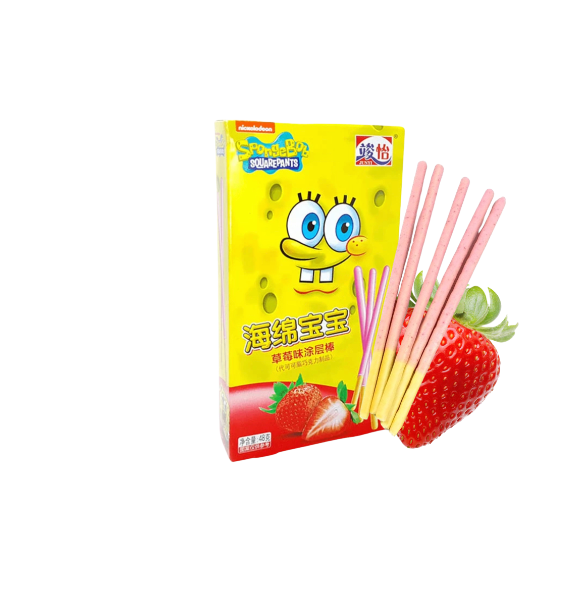 SpongeBob SquarePants Asia Coated Sticks Strawberry