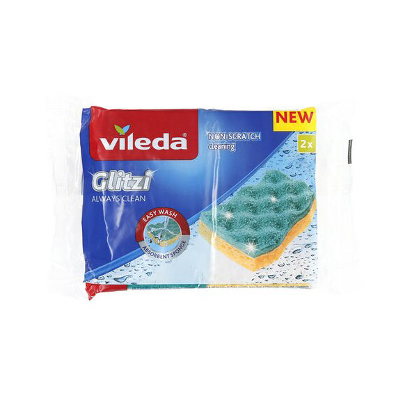 VILEDA Scrub Sponge Glitzi Alwa.clean - 2pcs