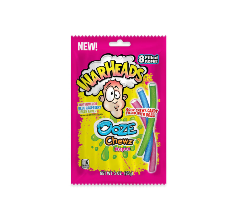 Warheads Ooze Chewz Ropes