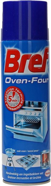 Bref Nettoyant Four Spray 450ml – Nettoyant four puissant pour la graisse et les résidus incrustés