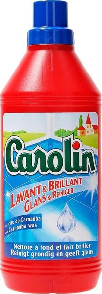 CAROLIN Floor Cleaner - With Carnauba Wax - Shines &amp; Cleans - 1L