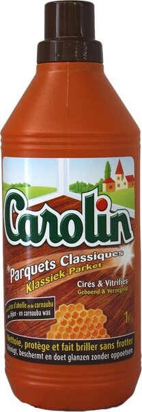 Carolin - Klassiek Parket - Parketreiniger - bijenwas - 4 x 1L - Voordeelverpakking