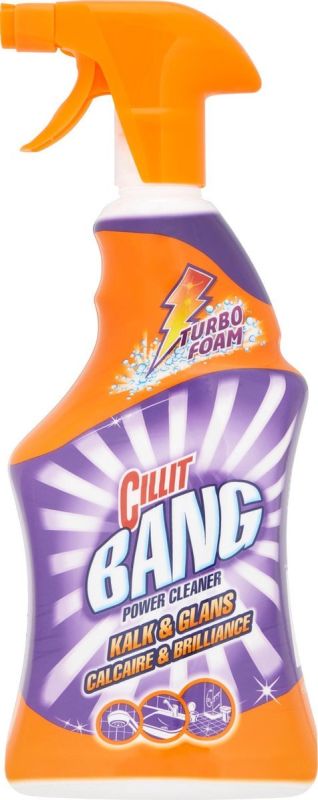 Cillit Bang Spray Nettoyant Puissant 750ml – Nettoyant Universel Calcaire & Brillance, Détartrant Puissant & Nettoyage Éclatant