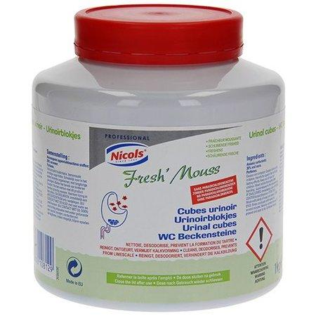 Nicols Urinoir Blokjes Fresh’mousse – 1 kg | Frisse Geur & Hygiëne
