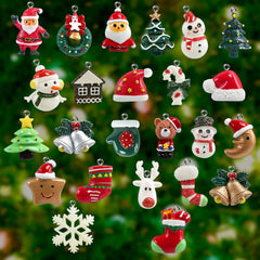 Set van 24 Kerstboomdecoraties – Adventskalender Vullers voor Kinderen | Feestelijke Ornamenten