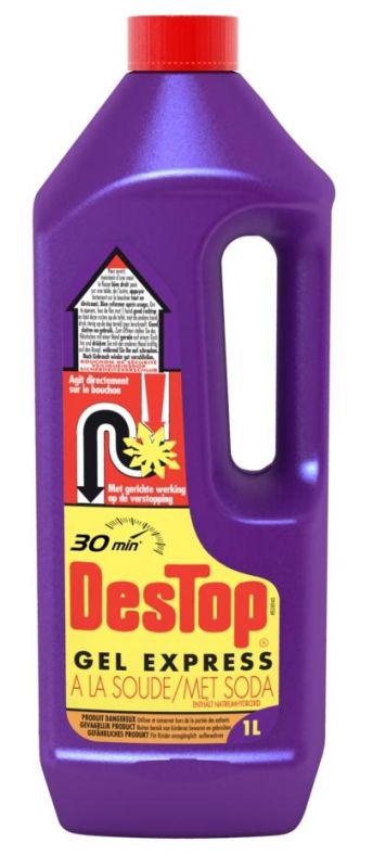 Destop Ontstopper Gel Express met Soda 1 l