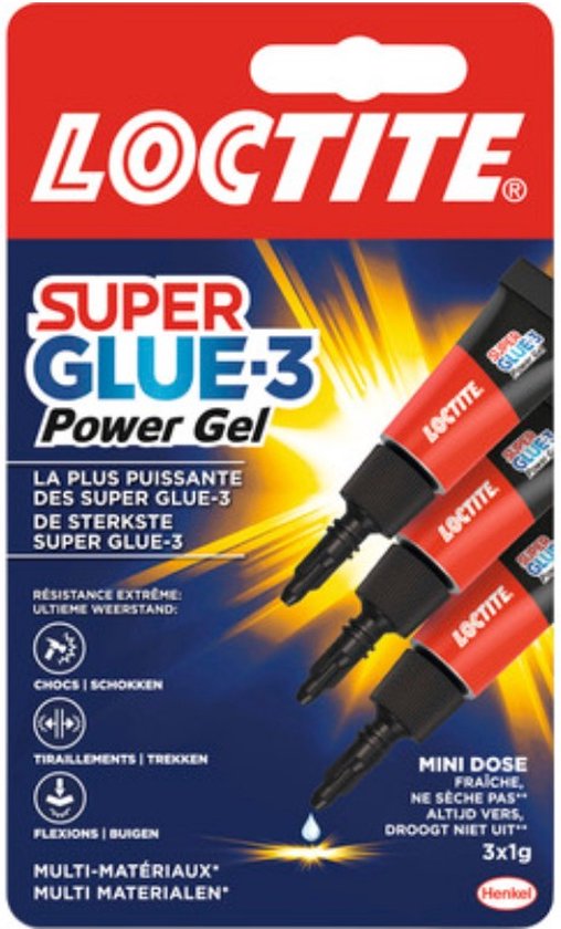 Loctite Power Gel Control 3x1g