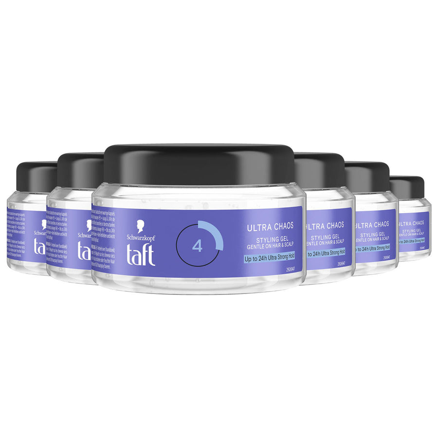 Taft Styling Gel Ultra Chaos Hold 4 250 ml — Voordeelpak 6 stuks