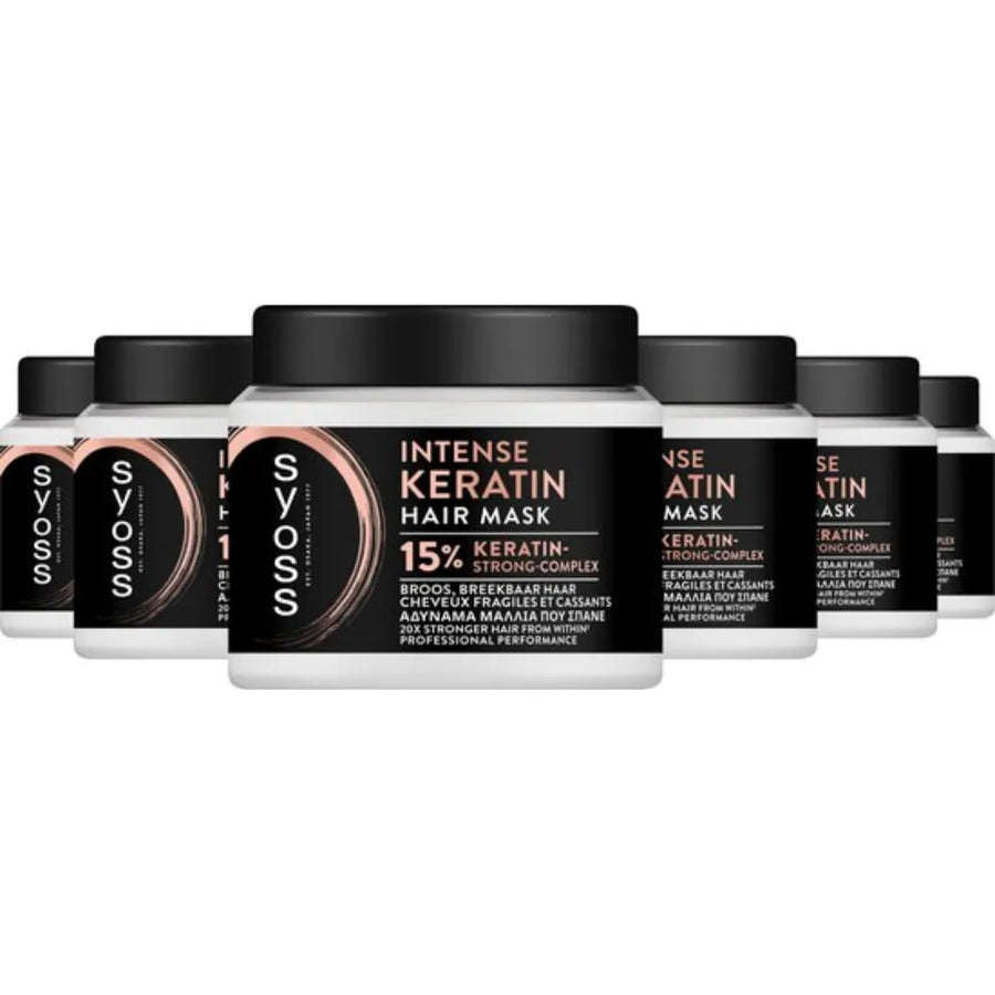 Syoss Haarmasker Intense Keratine 400 ml — Voordeelpak 6 stuks